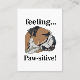 Engelse Bulldog voelt zich passieve hondentrimmer Visitekaartje