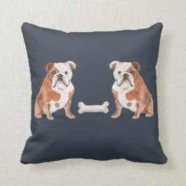 Engelse Bulldog Vs English Bulldog Kussen