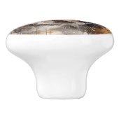 Engelse Bulldog Waterverf Kunst Keramische Knop (Zijkant)