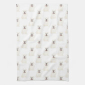 Engelse Bulldog (White) Theedoek (Verticaal)