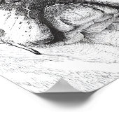 Engelse Bulldog Wild Natuur Dierenillustratie Poster (Hoek)