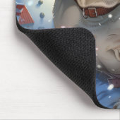 Engelse Bulldog Winter Wonderland Christmas Joy Muismat (Hoek)