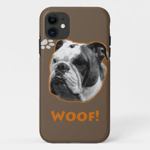 Engelse Bulldog Woof Case-Mate iPhone Case