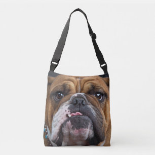 Engelse Bulldog Worp Kussen Crossbody Tas