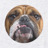 Engelse Bulldog Worp Kussen Labels (Design 2)