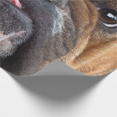 Engelse Bulldog Worpkussen Cadeaupapier (Hoek)