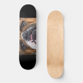 Engelse Bulldog Worpkussen Persoonlijk Skateboard (Voorkant)