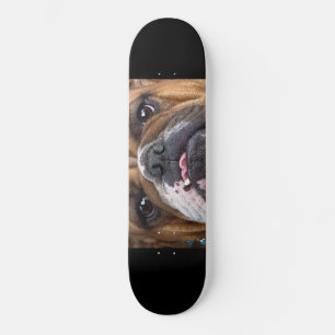 Engelse Bulldog Worpkussen Persoonlijk Skateboard