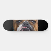 Engelse Bulldog Worpkussen Persoonlijk Skateboard (Horizontaal)