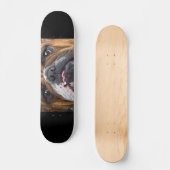 Engelse Bulldog Worpkussen Persoonlijk Skateboard (Voorkant)