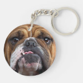 Engelse Bulldog Worpkussen Sleutelhanger (Achterkant)