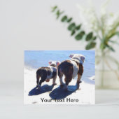 Engelse Bulldogs Briefkaart (Staand voorkant)