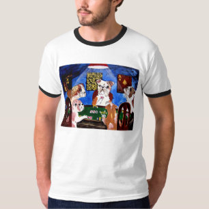 ENGELSE BULLDOGS BULL DOGS PLAYPOKER T-SHIRT