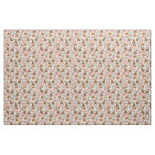 Engelse Bulldogs floralpatroon Stof (Fat Quarter)