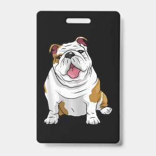 Engelse Bulldogs Geweldig Grappige Bulldog Pups Ho Badge