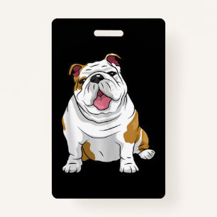 Engelse Bulldogs Geweldige Funny Bulldog Pups Dogs Badge