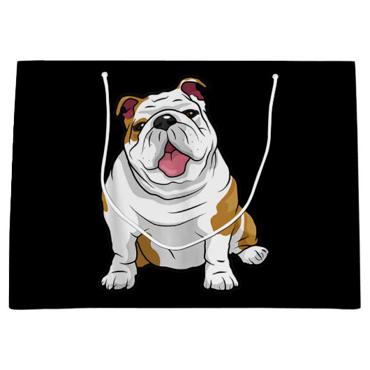 Engelse Bulldogs Geweldige Funny Bulldog Pups Dogs Groot Cadeauzakje (Voorkant)