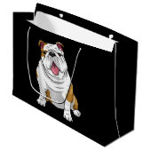 Engelse Bulldogs Geweldige Funny Bulldog Pups Dogs Groot Cadeauzakje (Voorkant Gekanteld)