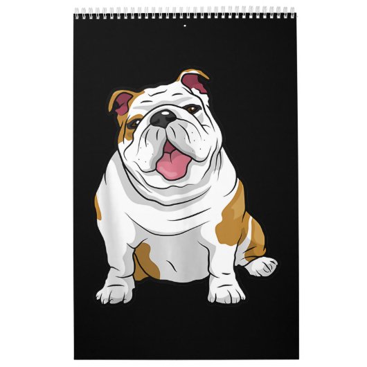 Engelse Bulldogs Geweldige Funny Bulldog Pups Dogs Kalender (Hoes)