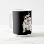 Engelse Bulldogs Geweldige Funny Bulldog Pups Dogs Koffiemok (Voorkant links)