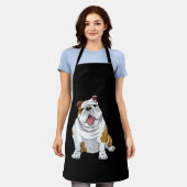 Engelse Bulldogs Geweldige Funny Bulldog Pups Dogs Schort (Gedragen)