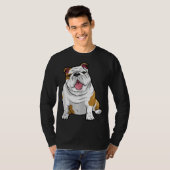 Engelse Bulldogs Geweldige Funny Bulldog Pups Dogs T-shirt (Voorkant volledig)