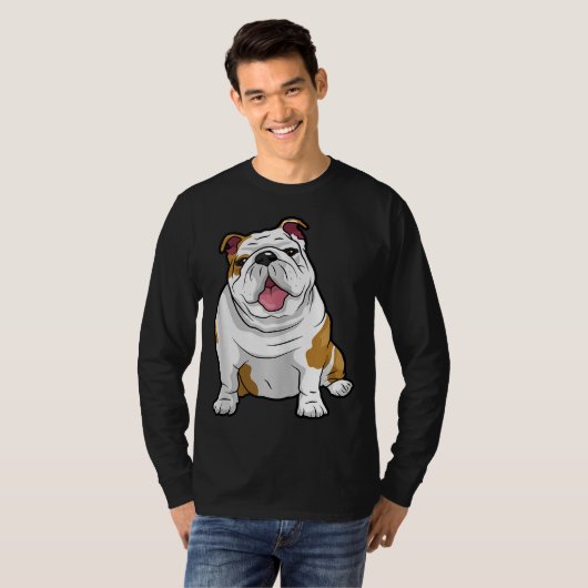 Engelse Bulldogs Geweldige Funny Bulldog Pups Dogs T-shirt (Voorkant volledig)