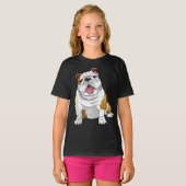 Engelse Bulldogs Geweldige Funny Bulldog Pups Dogs T-shirt (Voorkant volledig)