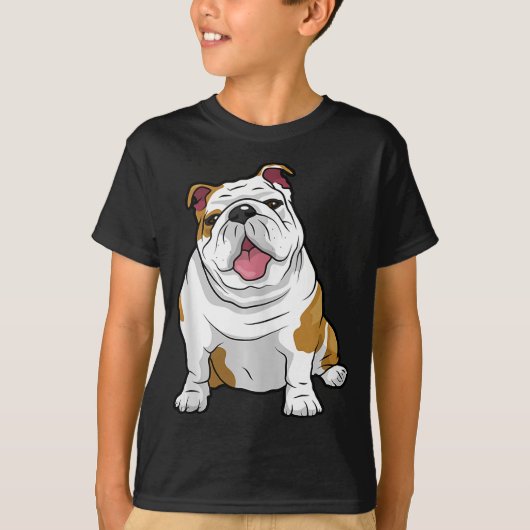 Engelse Bulldogs Geweldige Funny Bulldog Pups Dogs T-shirt (Voorkant)