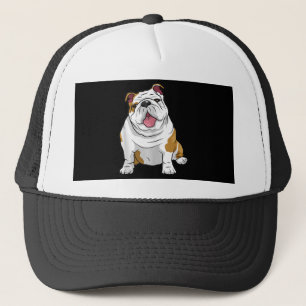 Engelse Bulldogs Geweldige Funny Bulldog Pups Dogs Trucker Pet