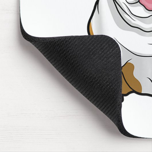 ENGELSE BULLDOGS Geweldige Funny Bulldog Pups Hond Muismat (Hoek)