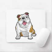 ENGELSE BULLDOGS Geweldige Funny Bulldog Pups Hond Muismat (Met muis)