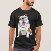 ENGELSE BULLDOGS Geweldige Funny Bulldog Pups Hond T-shirt (Voorkant)