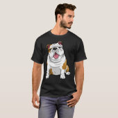 ENGELSE BULLDOGS Geweldige Funny Bulldog Pups Hond T-shirt (Voorkant volledig)