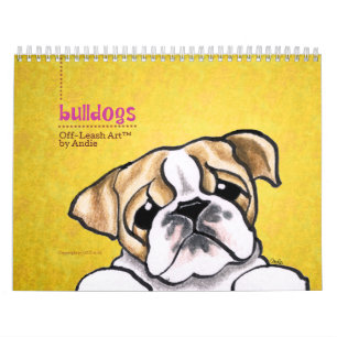 Engelse Bulldogs Off-Leash Art™ Vol 1 Kalender