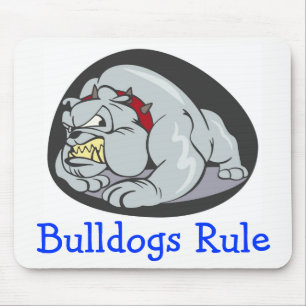 Engelse Bulldogs Regeren Cartoon Puppy Hond Muismat