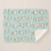 Engelse bulldogs sherpa deken (Voorkant (horizontaal))