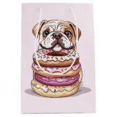 Engelse Bulldogs Sprinkled Donuts Medium Cadeauzakje (Voorkant)