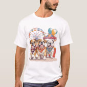 Engelse Bulldogs tijdens een carnaval T-shirt (Voorkant)