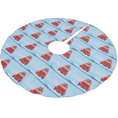 Engelse bulledog in auto met kerstman kerstboom rok (Gekanteld)