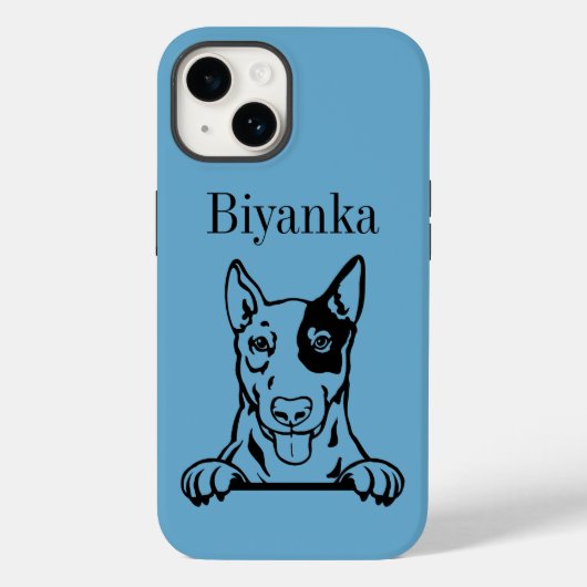 Engelse bullterrier hond Case-Mate iPhone case (Achterkant)