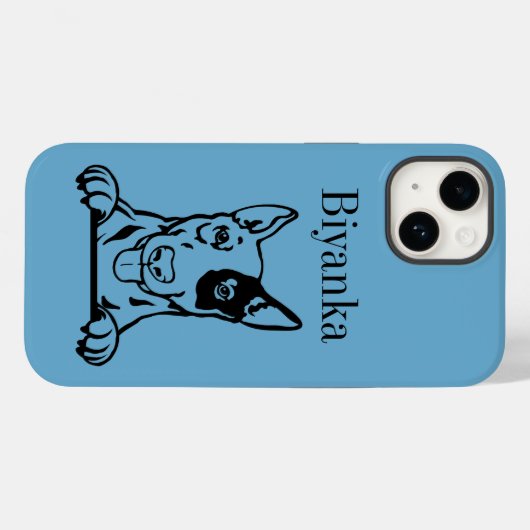 Engelse bullterrier hond Case-Mate iPhone case (Achterkant (horizontaal))