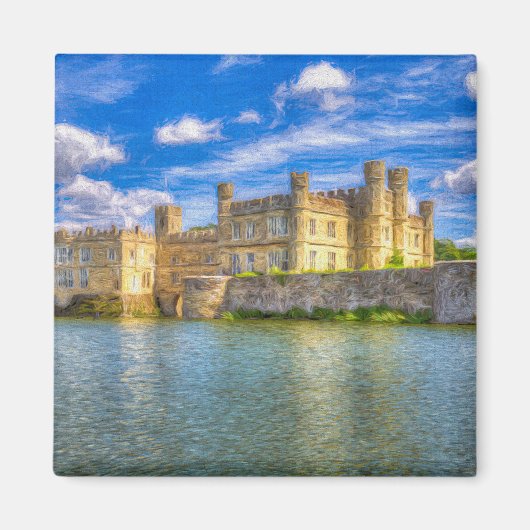 Engelse Castle Art Magneet (Voorkant)
