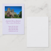 Engelse Castle Entrance op een zomerdag Contactkaartje (Voorkant / Achterkant)