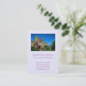 Engelse Castle Entrance op een zomerdag Contactkaartje (Staand voorkant)