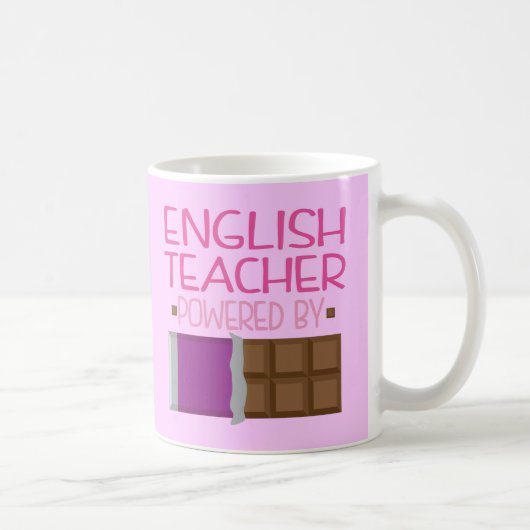 Engelse chocoladecadeau voor docenten voor haar koffiemok (Rechts)
