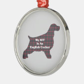 Engelse Cocker BFF Metalen Ornament (Links)