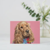 Engelse Cocker Spaniel (10 maanden oud) Briefkaart (Staand voorkant)