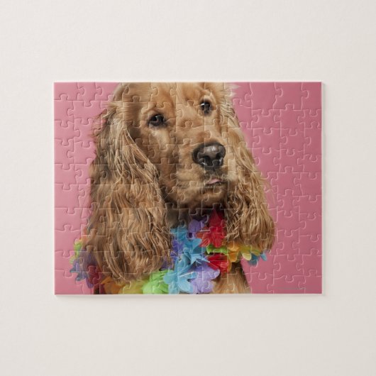 Engelse Cocker Spaniel (10 maanden oud) Legpuzzel (Horizontaal)