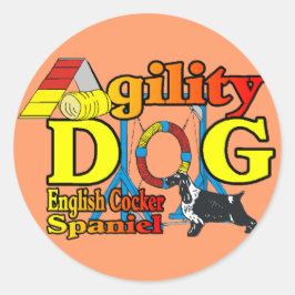 Engelse Cocker Spaniel Agility Gifts Ronde Sticker